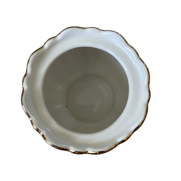 Grace Teaware Christmas Holly Poinsettia Porcelain Sugar & Creamer Set New - Picture 7 of 16